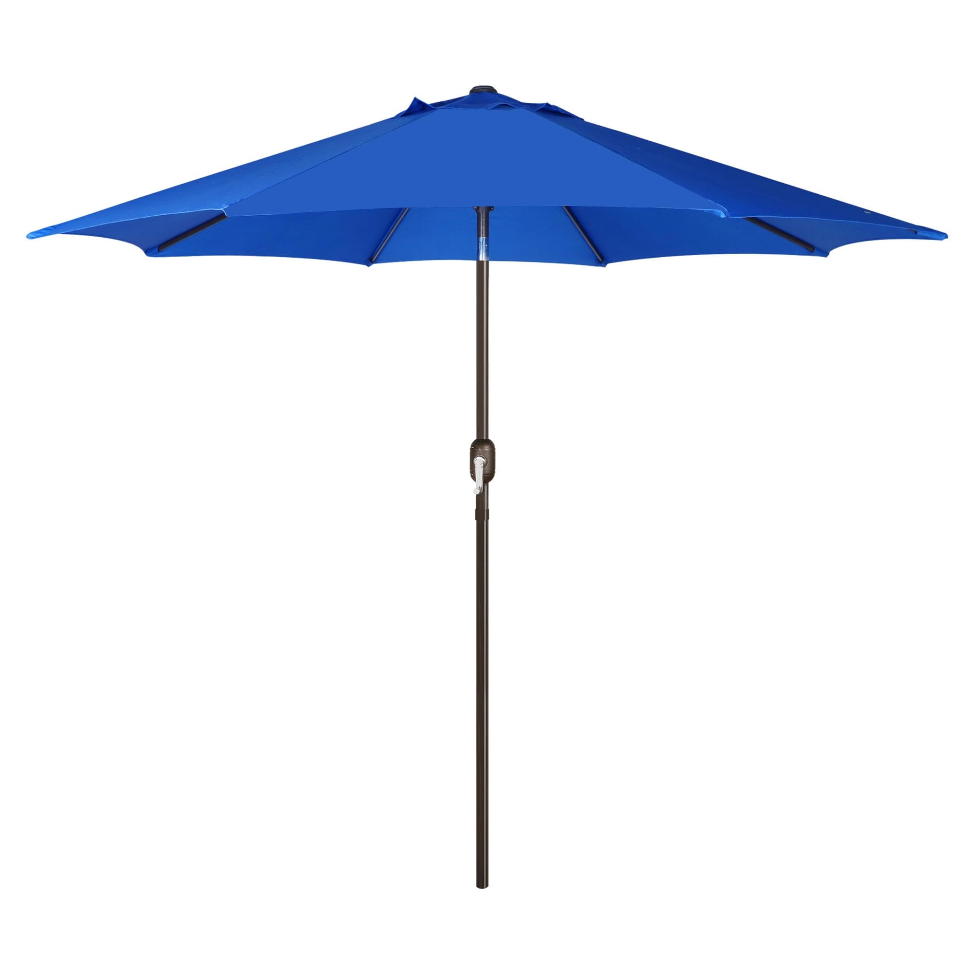 Blissun 9' Outdoor Patio Umbrella, Outdoor Table Umbrella, Yard Umbrella, Market Umbrella with 8 Sturdy Ribs, Push Button Tilt and Crank