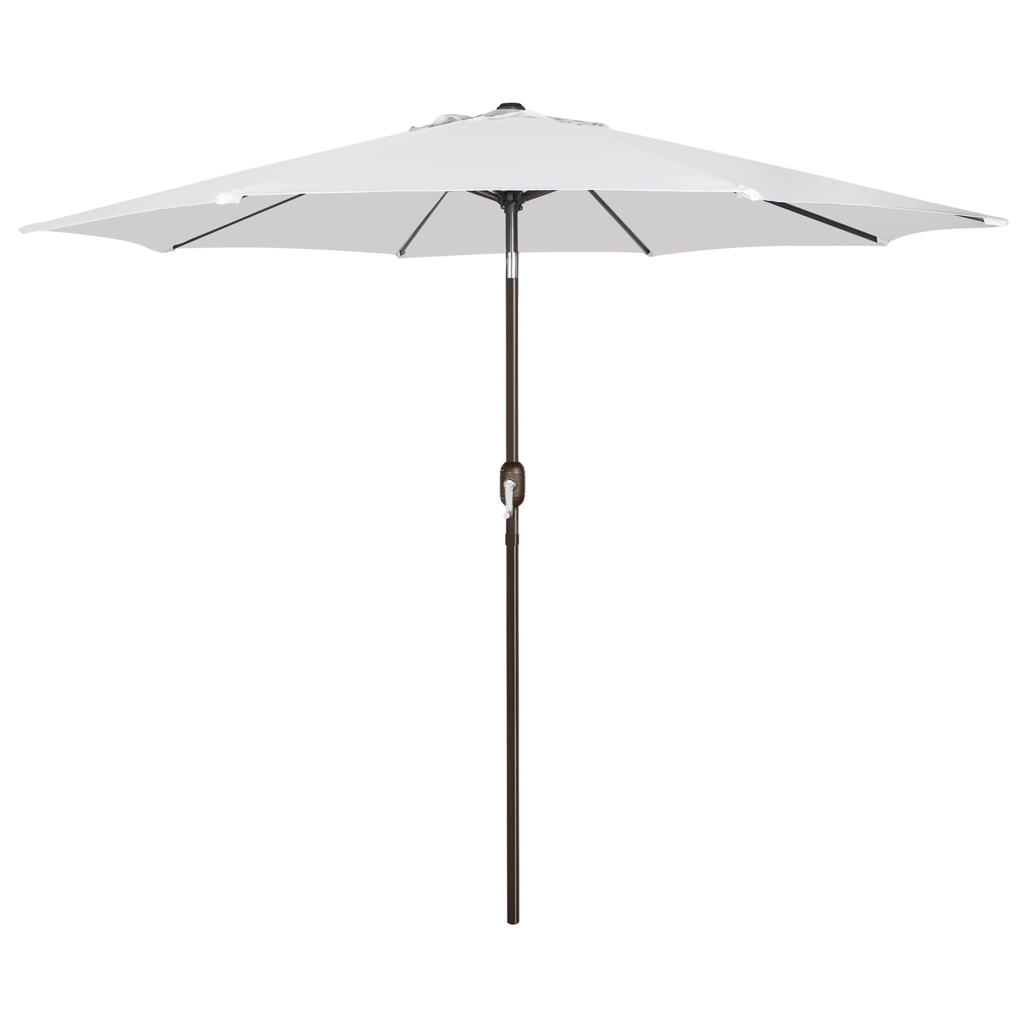 Blissun 9' Outdoor Patio Umbrella, Outdoor Table Umbrella, Yard Umbrella, Market Umbrella with 8 Sturdy Ribs, Push Button Tilt and Crank
