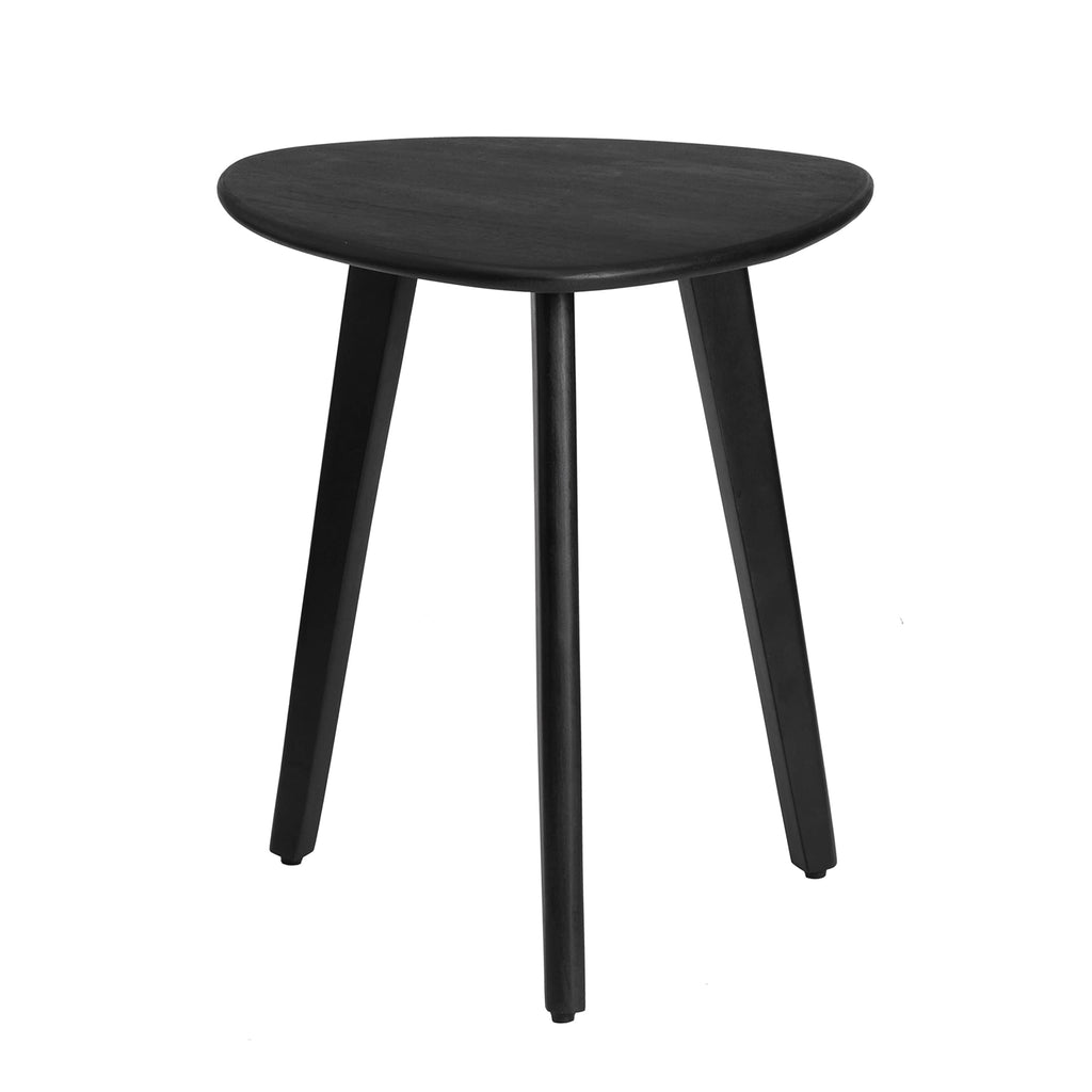 MH London Tri Pin Side Table I Handmade Natural Mango Wood, Naturally Moisture Resistant, Maintenance Free I 16" x 16" x 18" I Wandsworth, Walnut