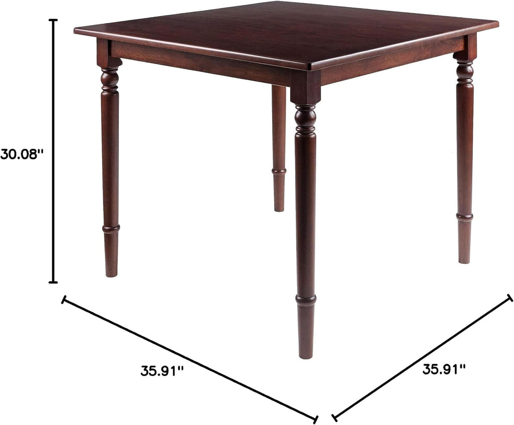 Ergode Mornay Dining Table - Elegant American Farmhouse Style, Walnut Finish