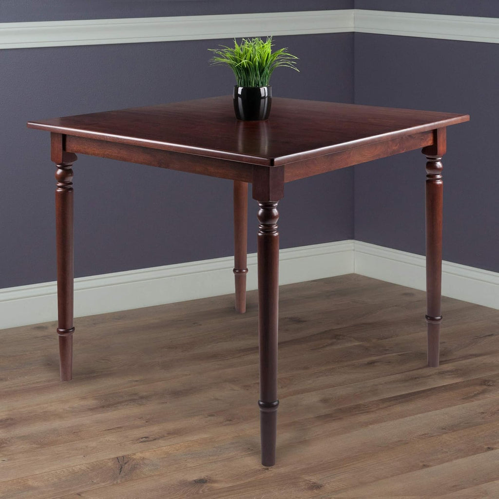 Ergode Mornay Dining Table - Elegant American Farmhouse Style, Walnut Finish